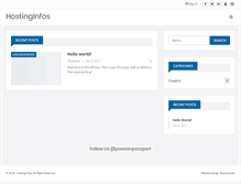 Tablet Screenshot of hostinginfos.com